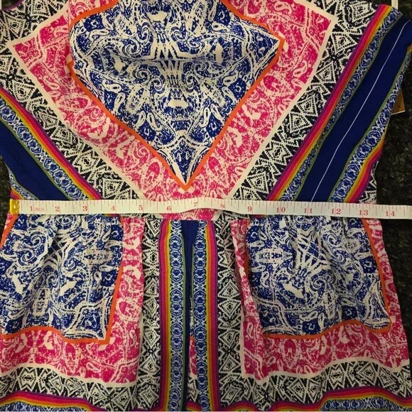 Trina Turk Multicolor Pattern 100% Silk Rancho Dress Size S - Picture 4 of 4
